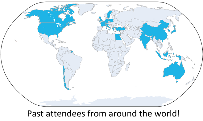 Past attendees map